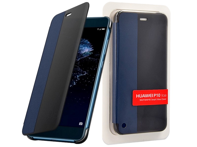 ETUI FLIP SMART VIEW COVER HUAWEI P10 LITE niebieski