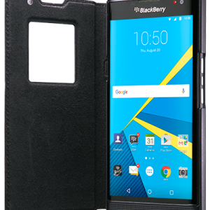 BlackBerry Leather Smart Flip Case PRIV by Blackberry (czarny)